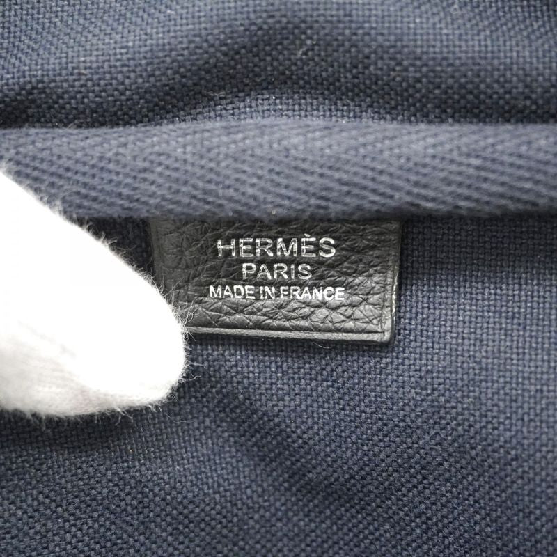 Hermes Briefcase Victoria 2 12H Taurillon Cles Mance Black Silver Hardware D