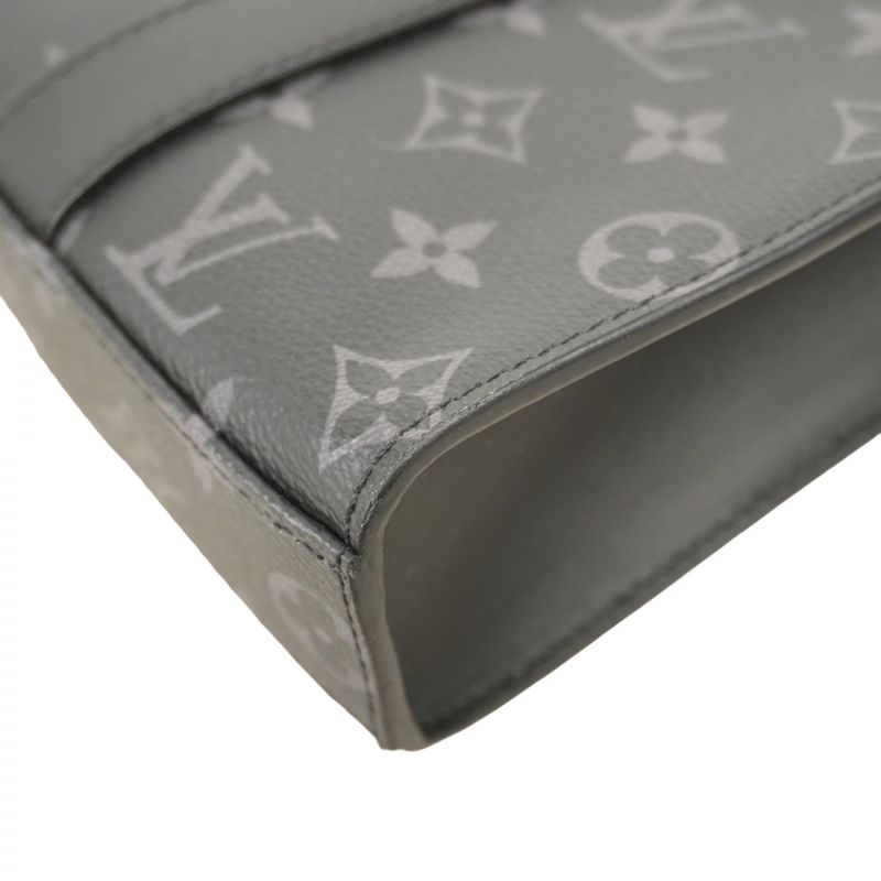 Louis Vuitton Tote Monogram Eclipse Sac Placross M46456 Black 2way Bag Men's