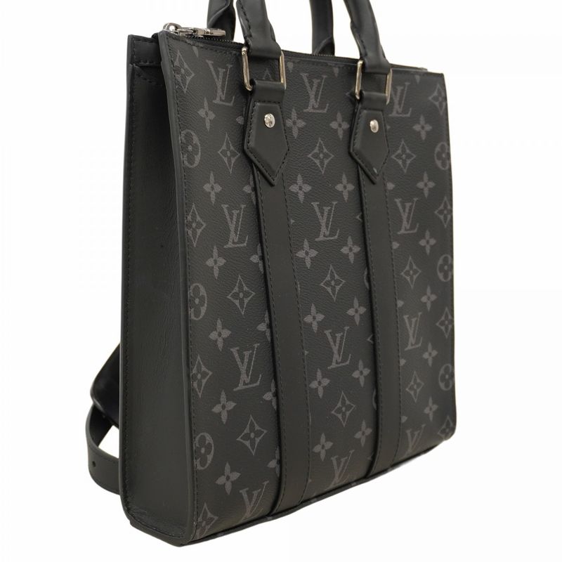 Louis Vuitton Tote Monogram Eclipse Sac Placross M46456 Black 2way Bag Men's