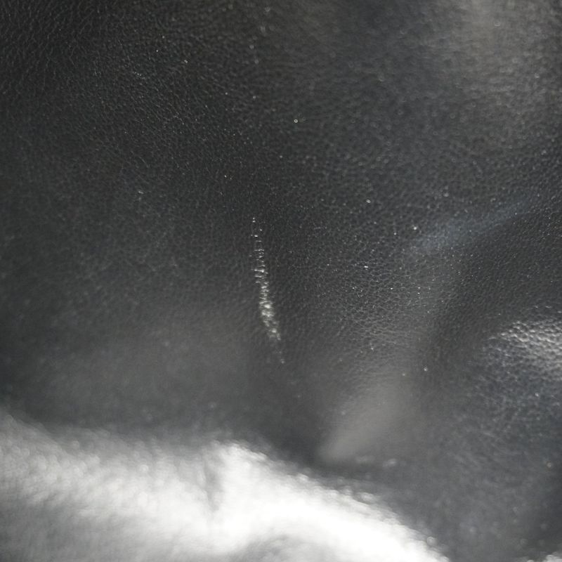 Chanel Handbag Matelasse Caviar Skin Black Silver Hardware Women