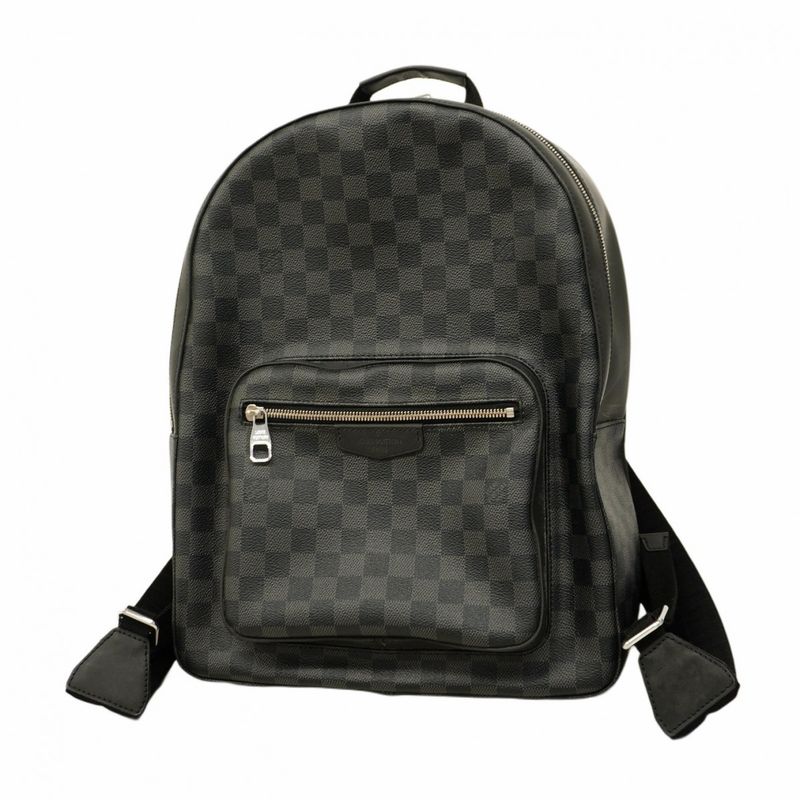 Louis Vuitton Backpack Daypack Damier Graphite Josh N41473 Black Men's