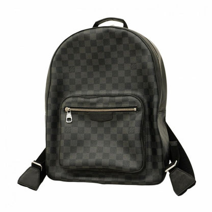 Louis Vuitton Backpack Daypack Damier Graphite Josh N41473 Black Men's