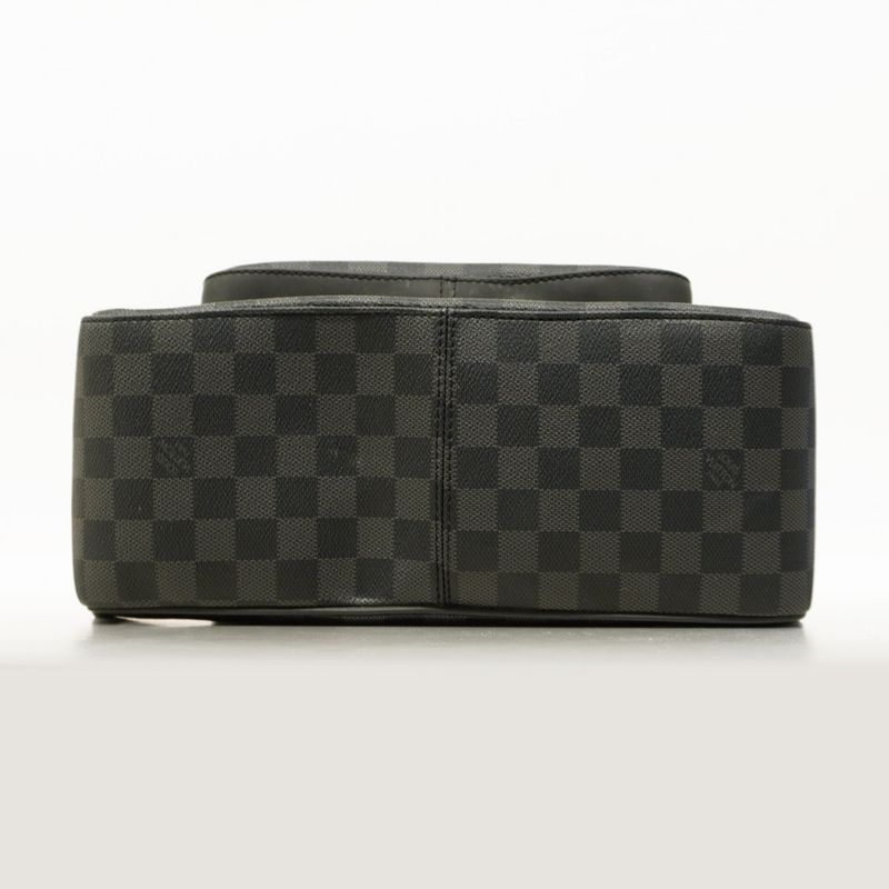 Louis Vuitton Backpack Daypack Damier Graphite Josh N41473 Black Men's