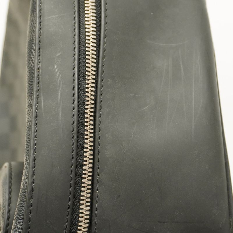 Louis Vuitton Backpack Daypack Damier Graphite Josh N41473 Black Men's