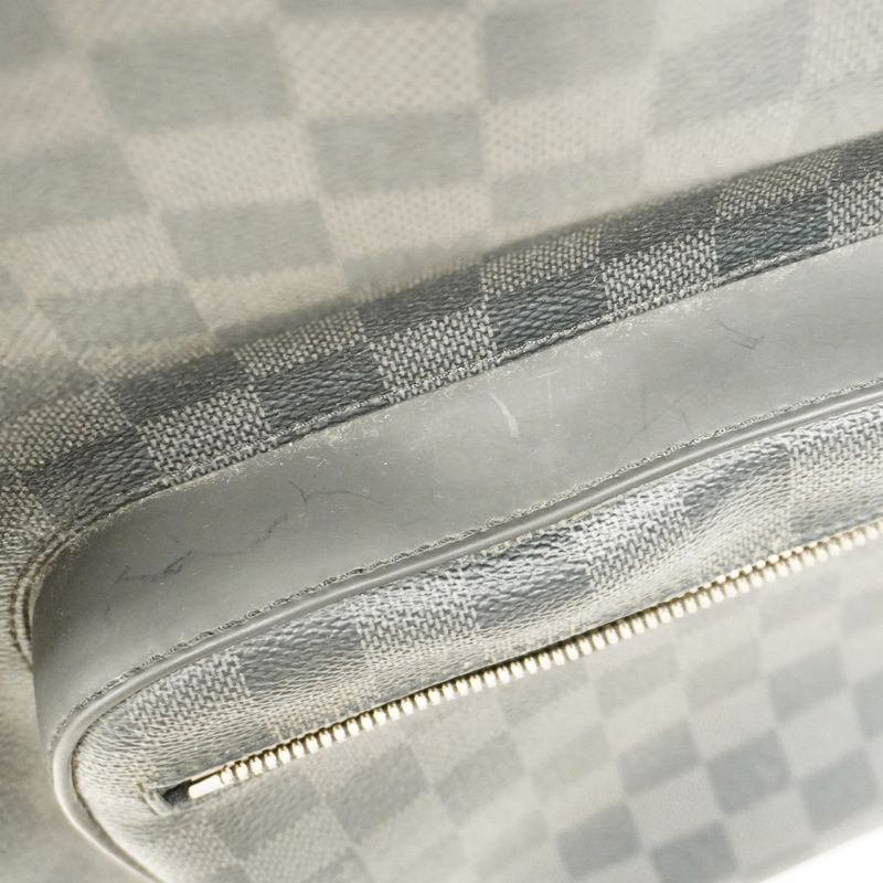 Louis Vuitton Backpack Daypack Damier Graphite Josh N41473 Black Men's