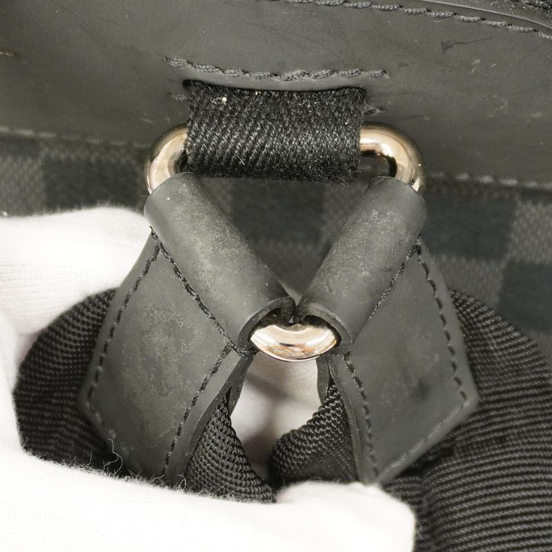 Louis Vuitton Backpack Daypack Damier Graphite Josh N41473 Black Men's