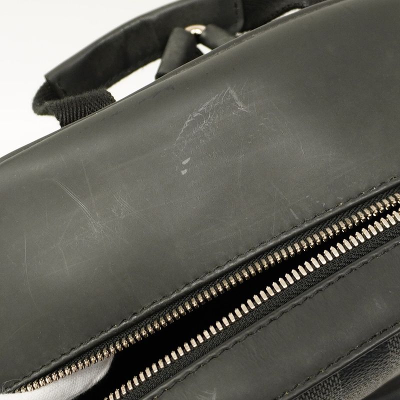 Louis Vuitton Backpack Daypack Damier Graphite Josh N41473 Black Men's