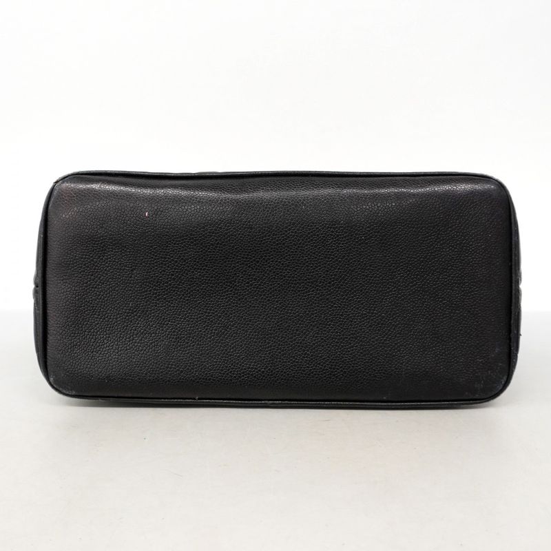 Chanel Tote Bag Revival Tote Caviar Skin Black Gold Hardware Women's