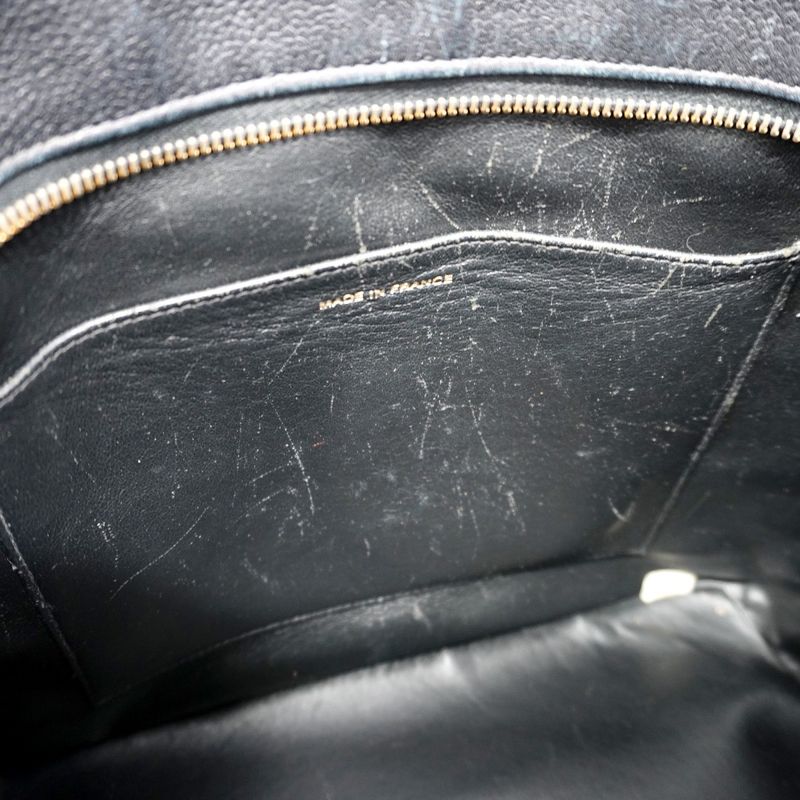 Chanel Tote Bag Revival Tote Caviar Skin Black Gold Hardware Women's