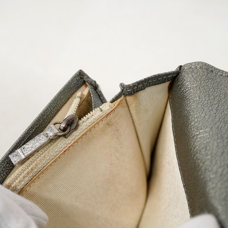 Chanel Long Wallet Bicolore Caviar Skin Silver Pink Gold Silver Hardware Women