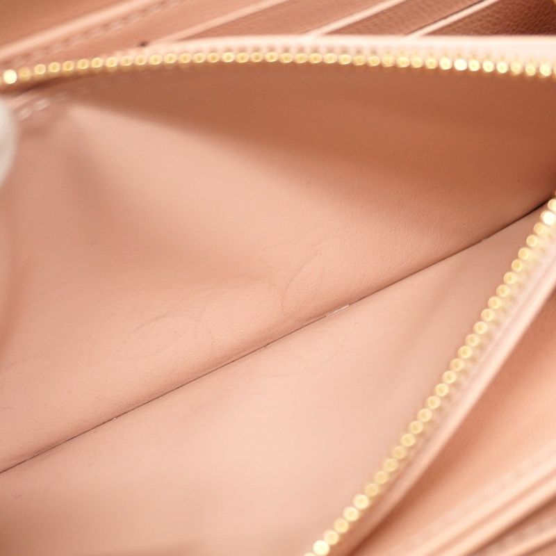 Louis Vuitton Long Wallet Monogram Embossed Zippy Wallet M12152 Black Pin Cles