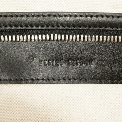 Gucci Boston Bag Jumbo GG 725129 Leather Black Silver Hardware 2way Bag Men's