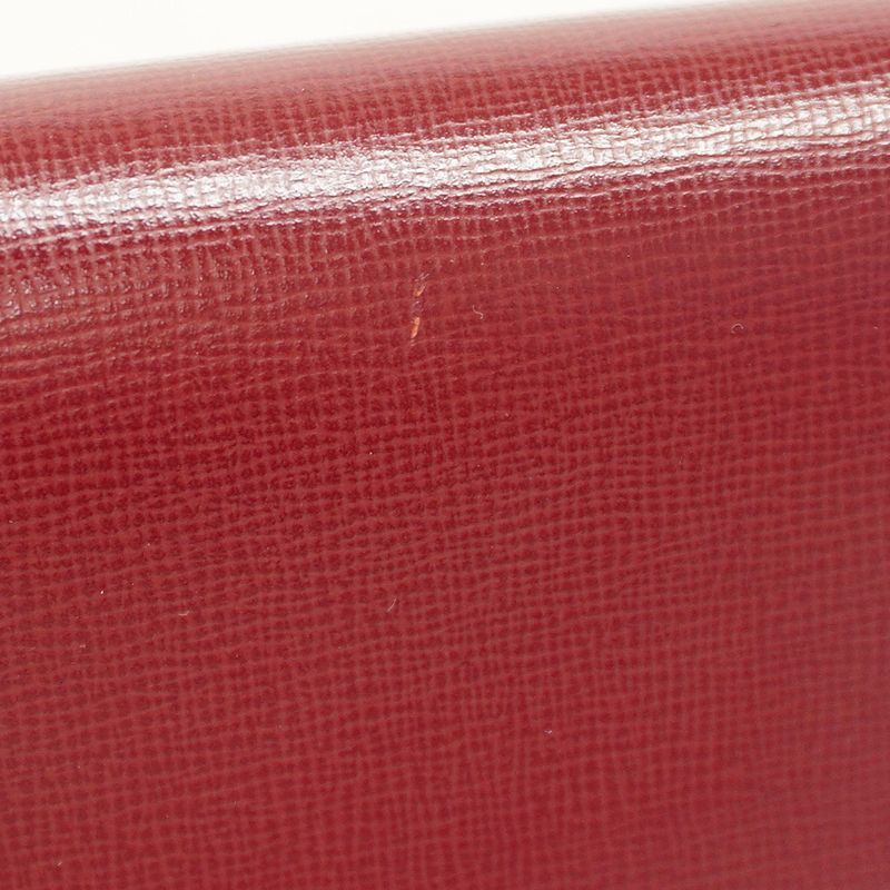 Cartier Wallet Must Leather Bordeaux Gold Hardware Women
