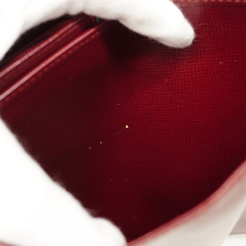 Cartier Wallet Must Leather Bordeaux Gold Hardware Women