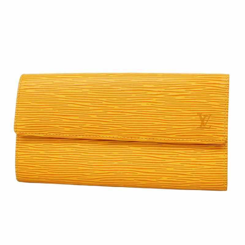 Louis Vuitton Epi Pochette Porte Monet Cles Di M63579 Jeanne Women's Long Wallet