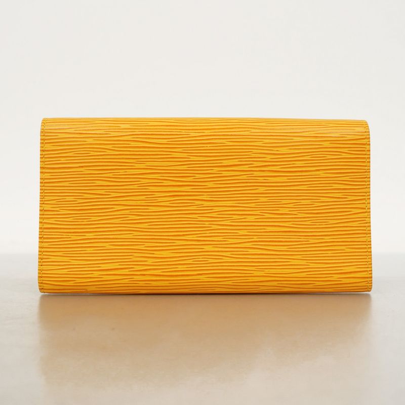 Louis Vuitton Epi Pochette Porte Monet Cles Di M63579 Jeanne Women's Long Wallet