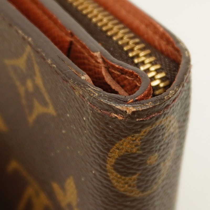 Louis Vuitton Wallet Monogram Compact Zip M61667 Brown Ladies