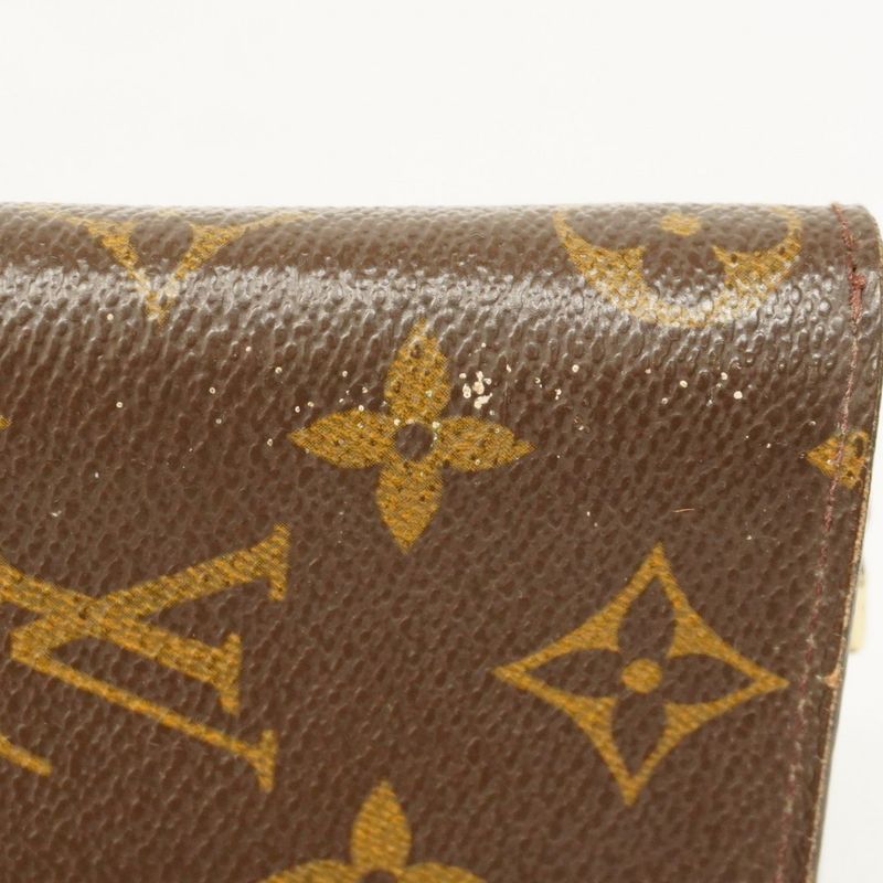 Louis Vuitton Wallet Monogram Compact Zip M61667 Brown Ladies