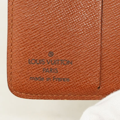 Louis Vuitton Wallet Monogram Compact Zip M61667 Brown Ladies