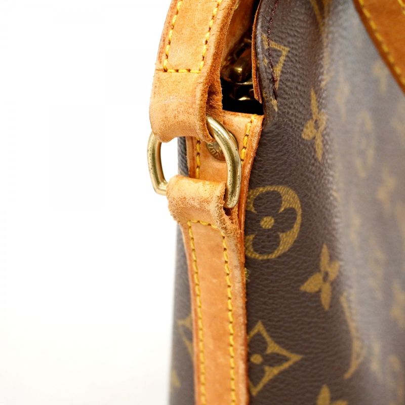 Louis Vuitton Shoulder Bag Monogram Drouot M51290 Brown Ladies