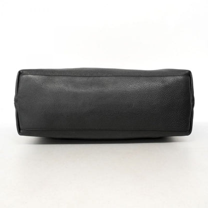 Gucci Shoulder Bag Soho 308982 Leather Black Chien Pan Gold Hardware Women