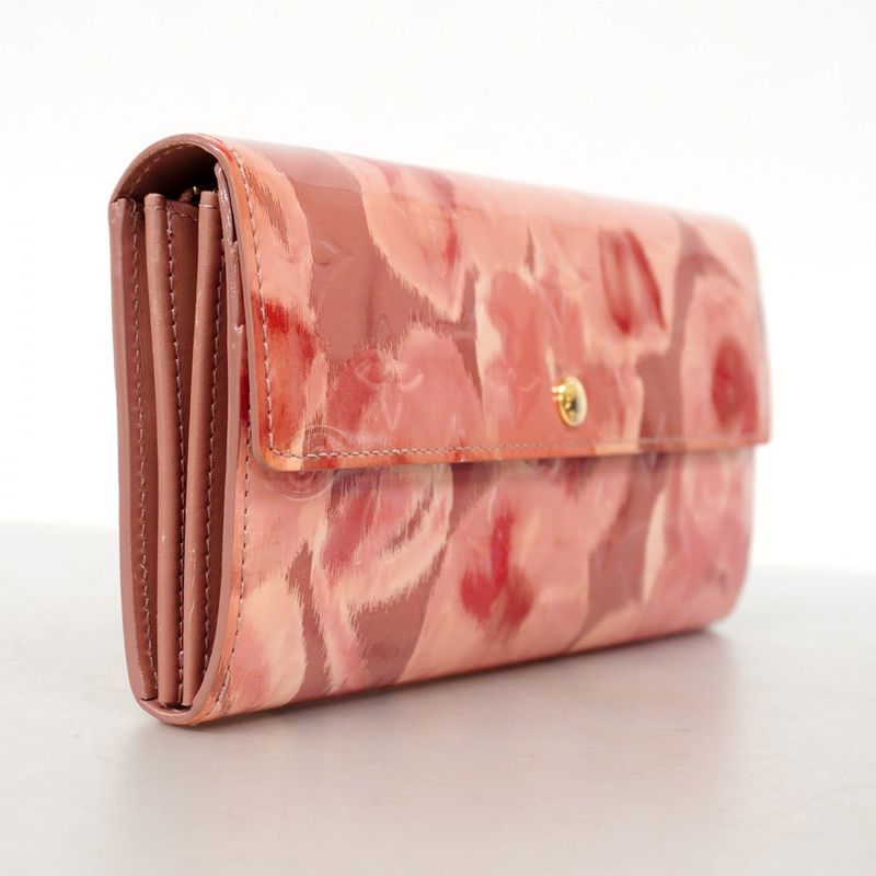 Louis Vuitton Vernis Long Wallet Vernis Ikat Flower Portefeuille Sarah M90023