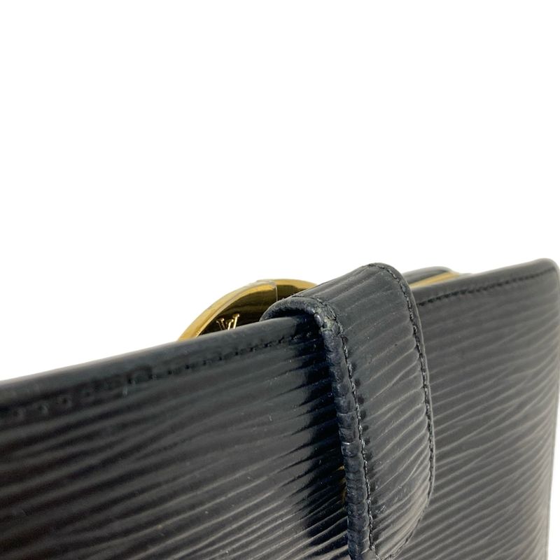 Louis Vuitton Epi Porte Monnaie Viennois M63242 Noir Black Leather