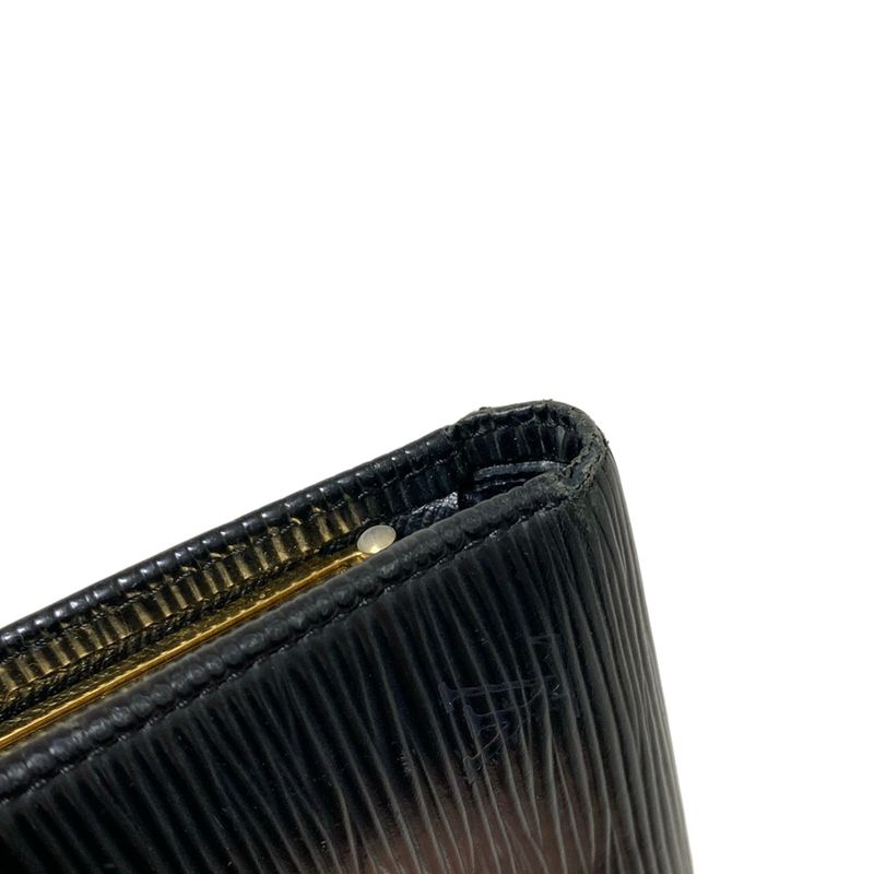 Louis Vuitton Epi Porte Monnaie Viennois M63242 Noir Black Leather