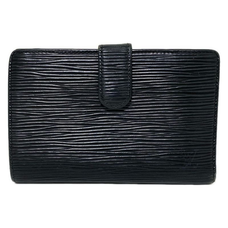 Louis Vuitton Epi Porte Monnaie Viennois M63242 Noir Black Leather