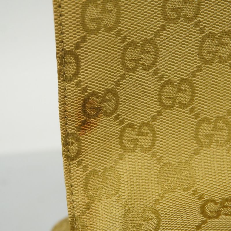 Gucci Shoulder Bag GG Canvas 90646 Canvas Beige Gold Hardware Women