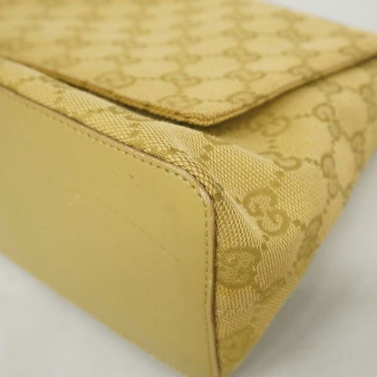 Gucci Shoulder Bag GG Canvas 90646 Canvas Beige Gold Hardware Women