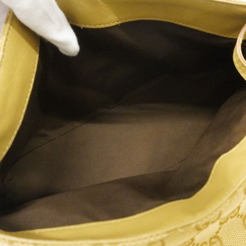 Gucci Shoulder Bag GG Canvas 90646 Canvas Beige Gold Hardware Women