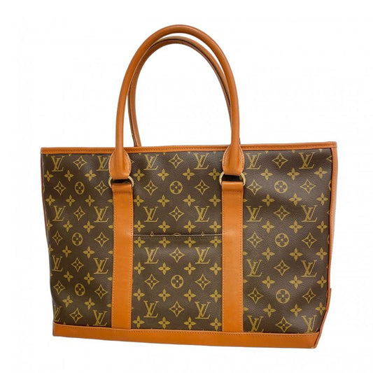 Louis Vuitton Tote Bag Monogram Sac Weekend PM M42425 Brown Women's