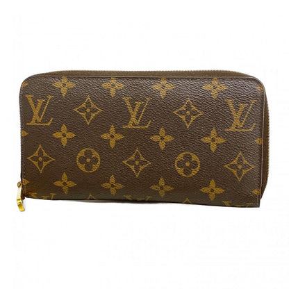 Louis Vuitton Long Wallet Monogram Zippy Wallet M60017 Brown Men Women Unisex