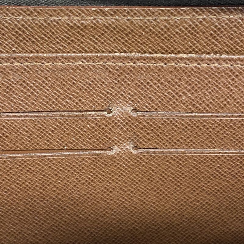 Louis Vuitton Long Wallet Monogram Zippy Wallet M60017 Brown Men Women Unisex