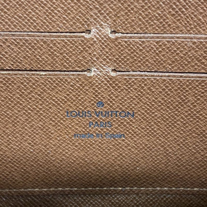 Louis Vuitton Long Wallet Monogram Zippy Wallet M60017 Brown Men Women Unisex