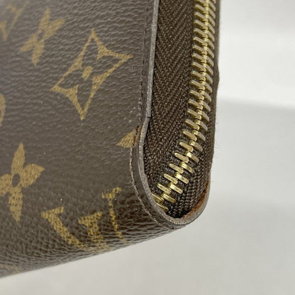 Louis Vuitton Long Wallet Monogram Zippy Wallet M60017 Brown Men Women Unisex