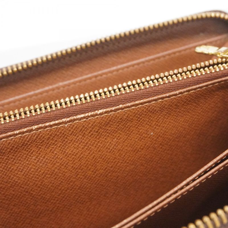 Louis Vuitton Long Wallet Monogram Zippy Wallet M60017 Brown Men Women Unisex