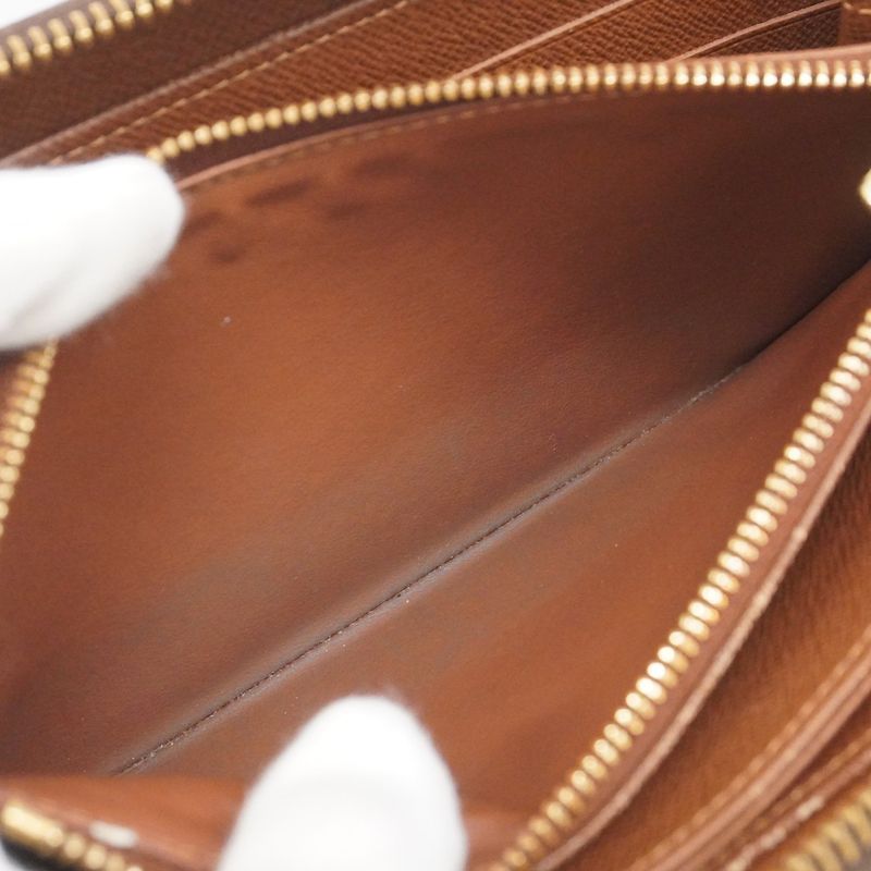 Louis Vuitton Long Wallet Monogram Zippy Wallet M60017 Brown Men Women Unisex