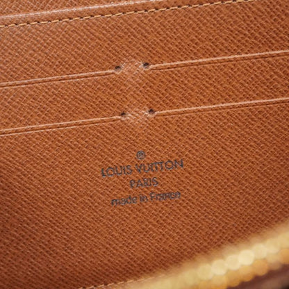 Louis Vuitton Long Wallet Monogram Zippy Wallet M60017 Brown Men Women Unisex
