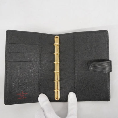 Louis Vuitton Notebook Cabas - Epi Agenda PM R20052 Noir Black Men Women Unisex
