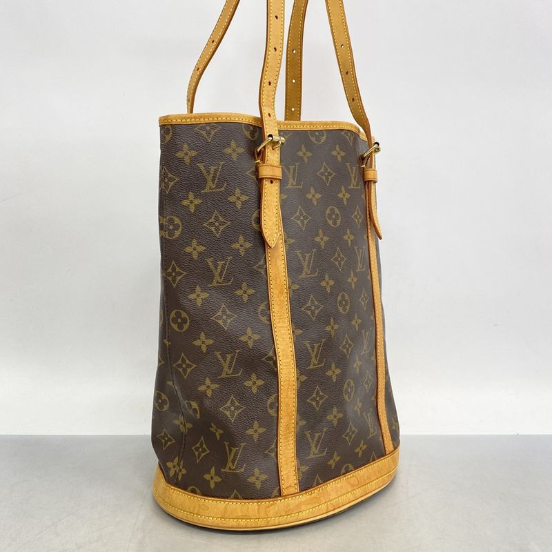 Louis Vuitton Tote Bag Monogram Bucket GM M42236 Brown Ladies