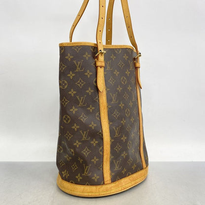 Louis Vuitton Tote Bag Monogram Bucket GM M42236 Brown Ladies