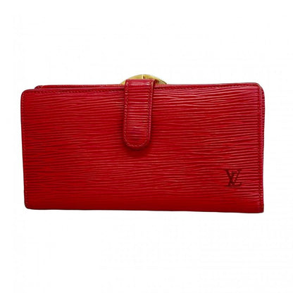 Louis Vuitton Epi Continental Viennese Long Wallet M63257 Castilian Red Ladies
