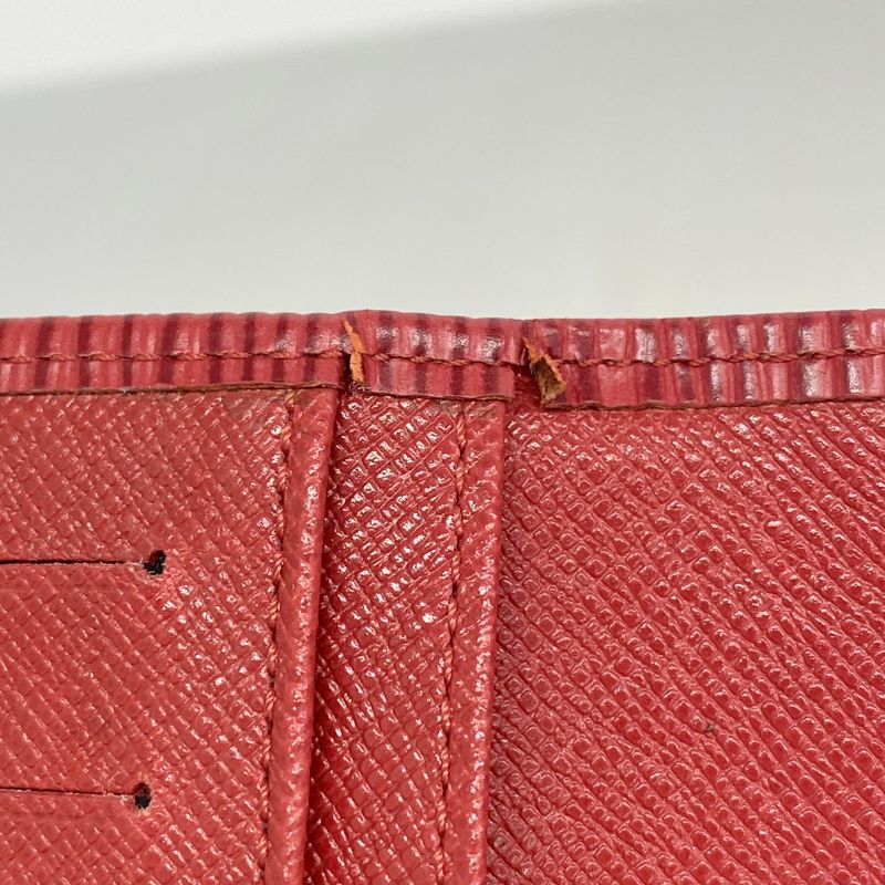 Louis Vuitton Epi Continental Viennese Long Wallet M63257 Castilian Red Ladies
