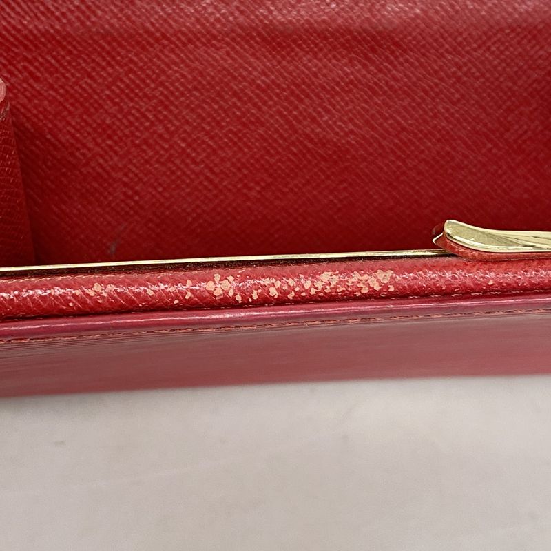 Louis Vuitton Epi Continental Viennese Long Wallet M63257 Castilian Red Ladies