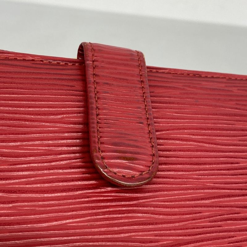 Louis Vuitton Epi Continental Viennese Long Wallet M63257 Castilian Red Ladies