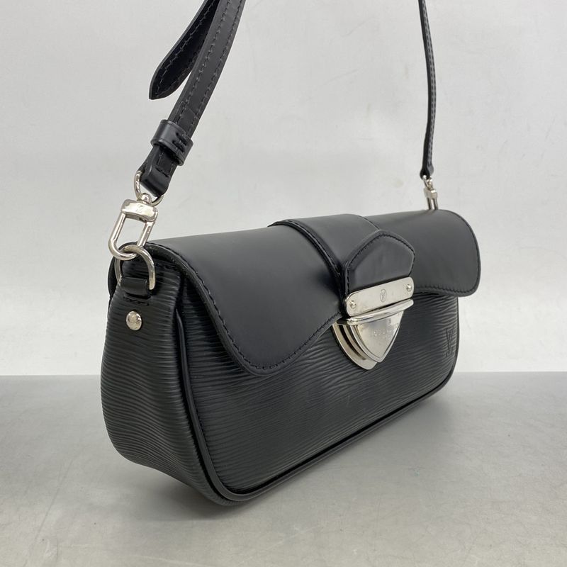 Louis Vuitton Epi Pochette Montaigne Shoulder Bag M59292 Noir Black Women