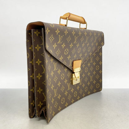 Louis Vuitton Briefcase Monogram Serviette Conseil M53331 Brown Men's