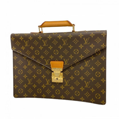 Louis Vuitton Briefcase Monogram Serviette Conseil M53331 Brown Men's